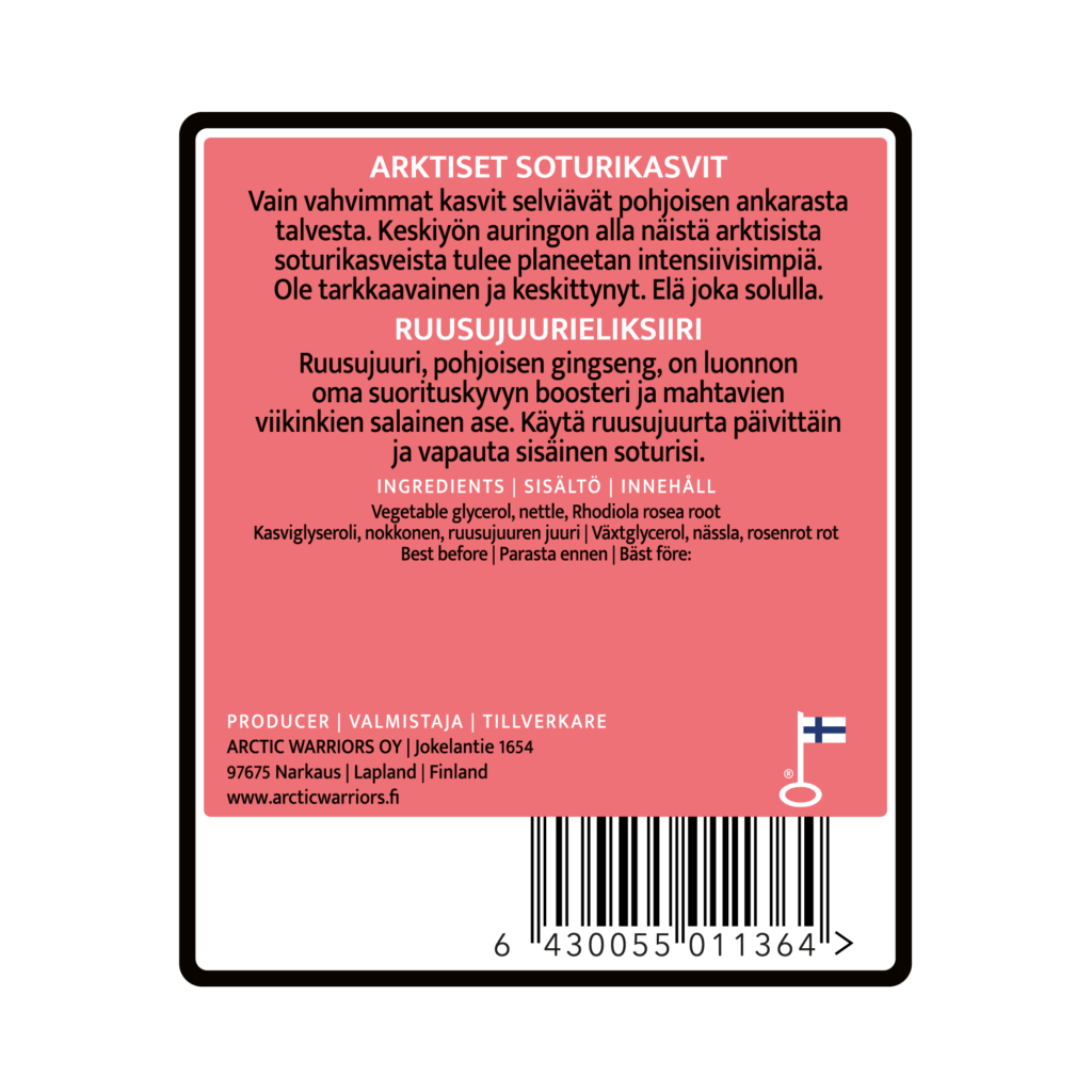 Ruusujuuri-nokkoseliksiiri 500 ml