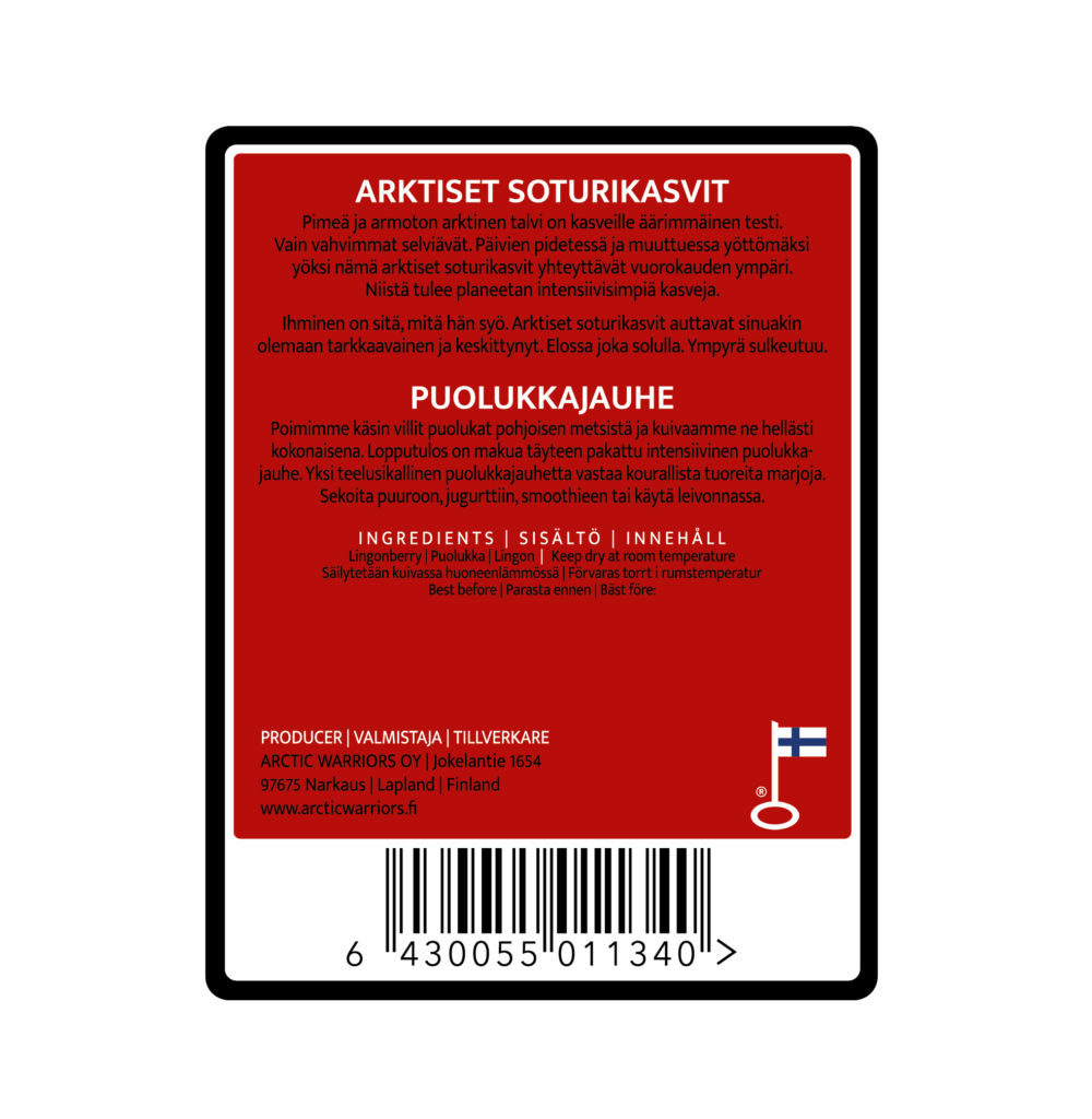 Puolukkajauhe 150 g- outlet