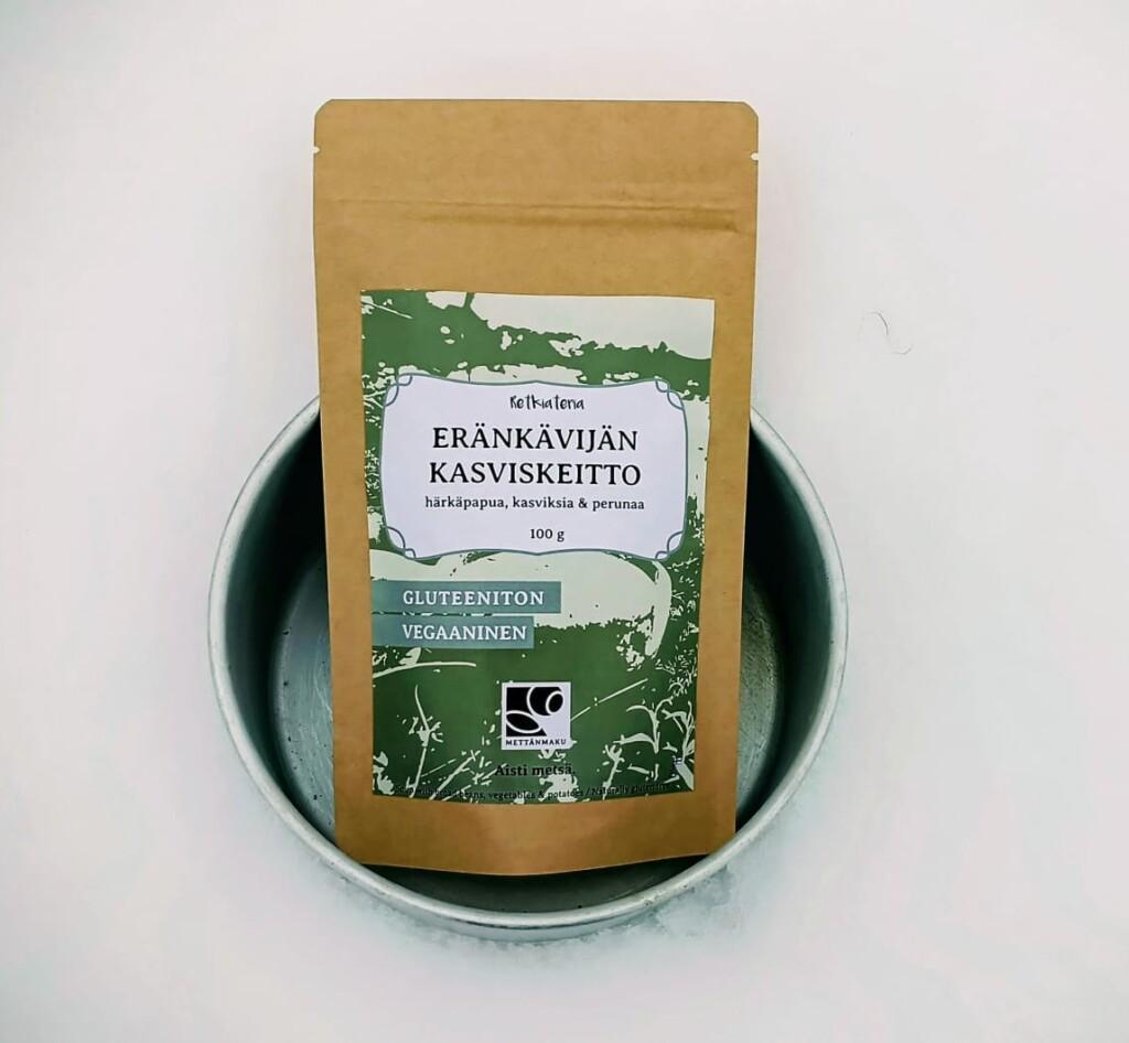 Wilderness traveler's vegetable soup
