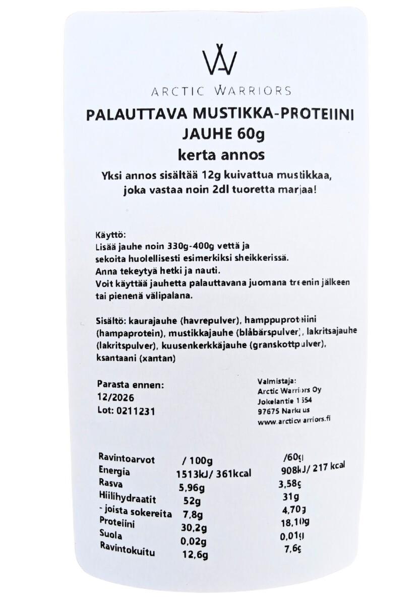 Recovery Blueberry Protein Powder 60g - single serving
