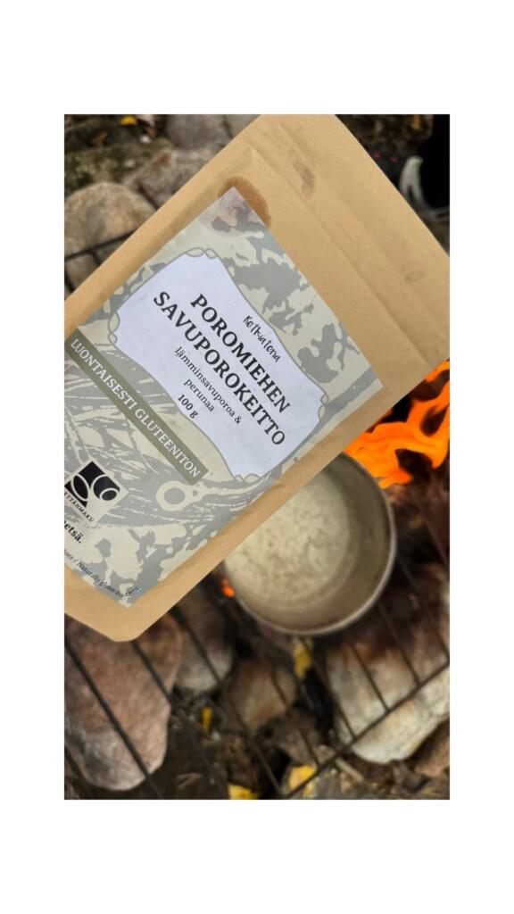 Reindeer man's smoked reindeer soup