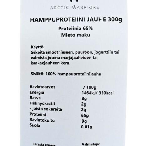 Hemp protein powder, 65% protein (mild taste) - Image 2